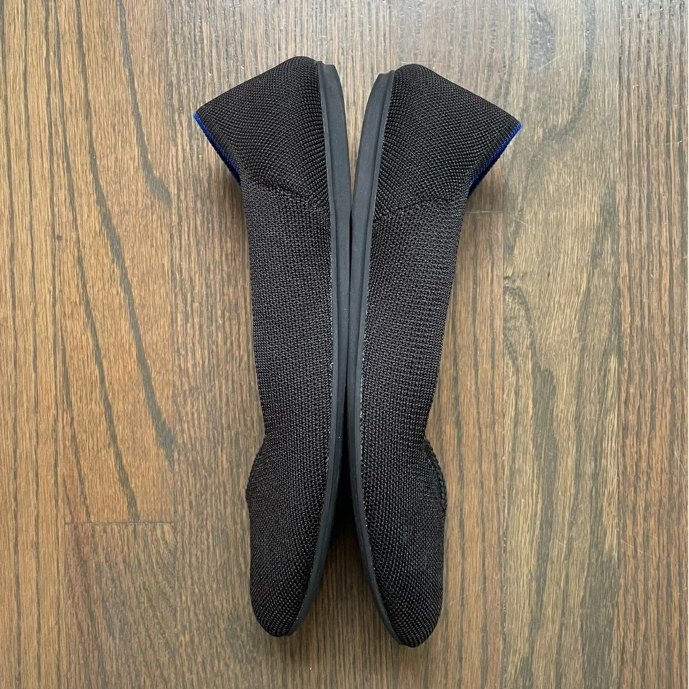 Rothy's Women’s The Flat True Black Round Toe - Size 9 - Picture 8 of 13